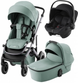 Britax Romer Коляска 3-в-1 Smile 5Z с автокреслом Baby-Safe Core (Jade Green | Space Black)