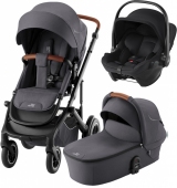 Britax Romer Коляска 3-в-1 Smile 5Z с автокреслом Baby-Safe Core (Midnight Grey | Space Black)