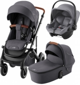 Britax Romer Коляска 3-в-1 Smile 5Z с автокреслом Baby-Safe Core (Midnight Grey | Frost Grey)
