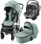 Britax Romer Коляска 3-в-1 Smile 5Z с автокреслом Baby-Safe Core (Jade Green | Frost Grey)