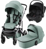 Britax Romer Коляска 3-в-1 Smile 5Z с автокреслом Baby-Safe Core (Classic Jade Green | Space Black)