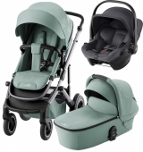 Britax Romer Коляска 3-в-1 Smile 5Z с автокреслом Baby-Safe Core (Classic Jade Green | Midnight Grey)
