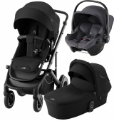 Britax Romer Коляска 3-в-1 Smile 5Z с автокреслом Baby-Safe Core (Classic Space Black | Midnight Grey)