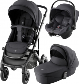 Britax Romer Коляска 3-в-1 Smile 5Z с автокреслом Baby-Safe Core (Style Carbon Black | Midnight Grey)