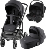 Britax Romer Коляска 3-в-1 Smile 5Z с автокреслом Baby-Safe Core (Style Carbon Black | Space Black)
