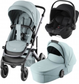 Britax Romer Коляска 3-в-1 Smile 5Z с автокреслом Baby-Safe Core (Style Harbor Blue | Space Black)